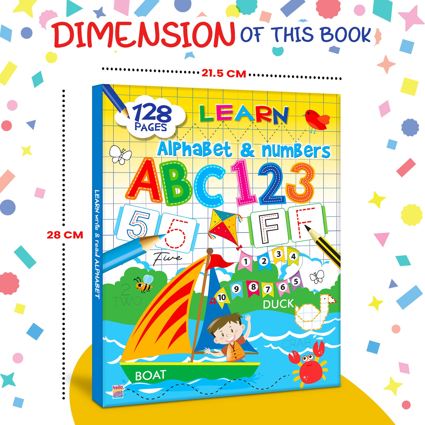 Learn Letters & Numbers ABC 123 | Alphabet & Number Activity Book for Kids | Early Learning Workbook