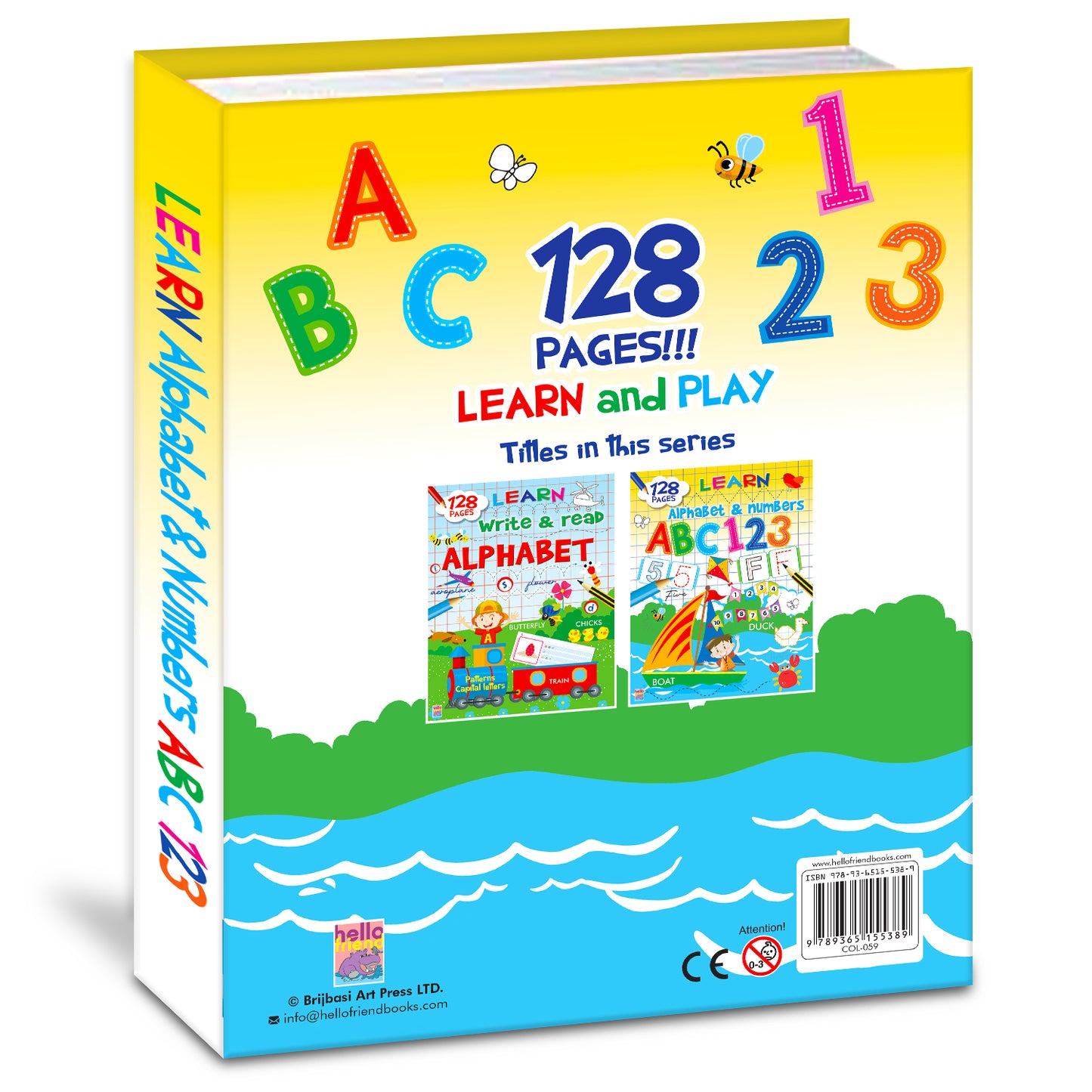 Learn Letters & Numbers ABC 123 | Alphabet & Number Activity Book for Kids | Early Learning Workbook