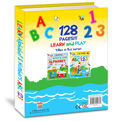 Learn Letters & Numbers ABC 123 | Alphabet & Number Activity Book for Kids | Early Learning Workbook