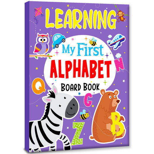 Learning My First Alphabets | Illustrated Board Book for Kids