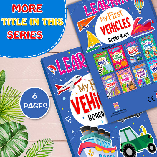 Learning My First Alphabets | Illustrated Board Book for Kids