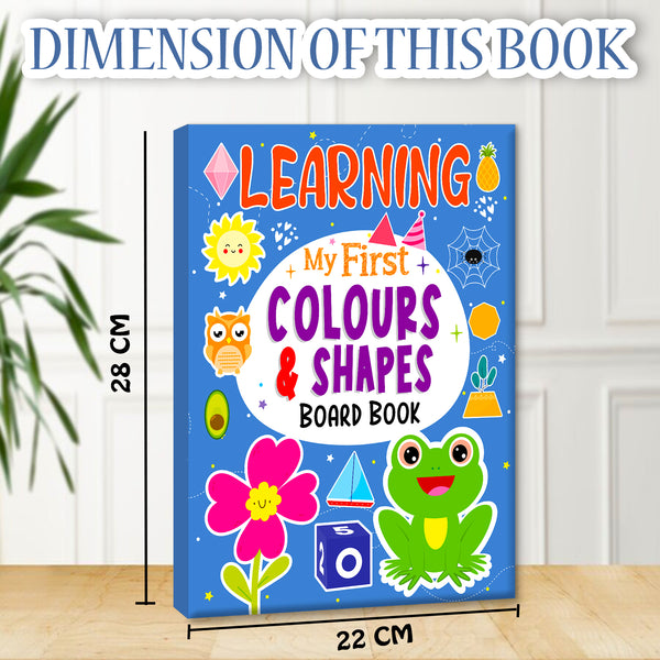 Learning My First Colours & Shapes | Illustrated Board Book for Kids