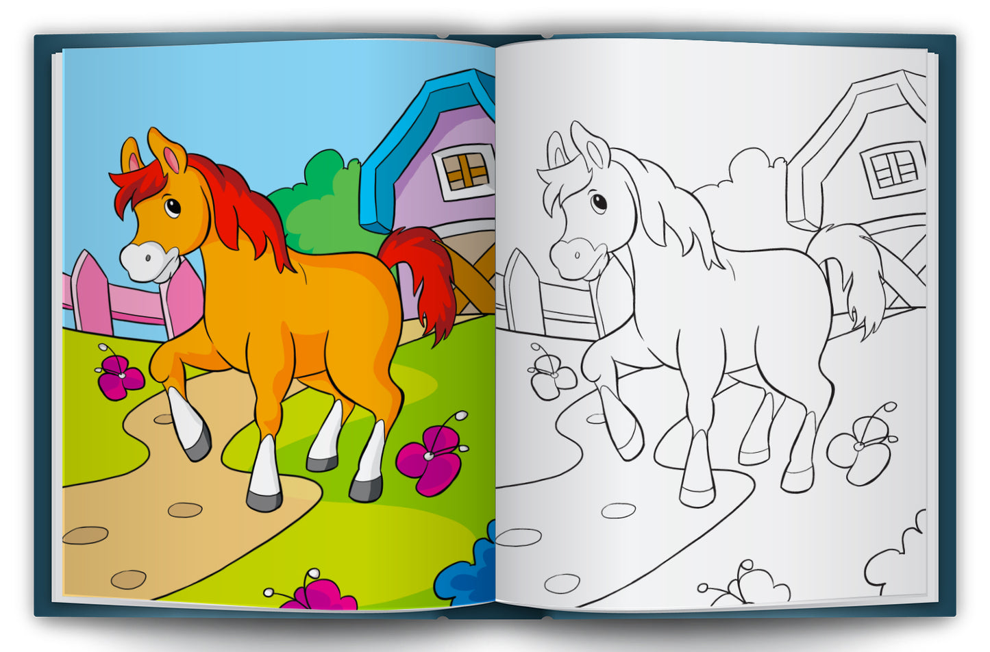 Let's Colour the Farm Animals | Farm Animal Coloring Book for Kids | Fun Creative Activity Book