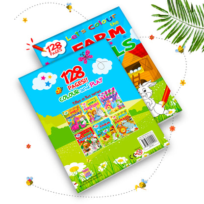 Let's Colour the Farm Animals | Farm Animal Coloring Book for Kids | Fun Creative Activity Book