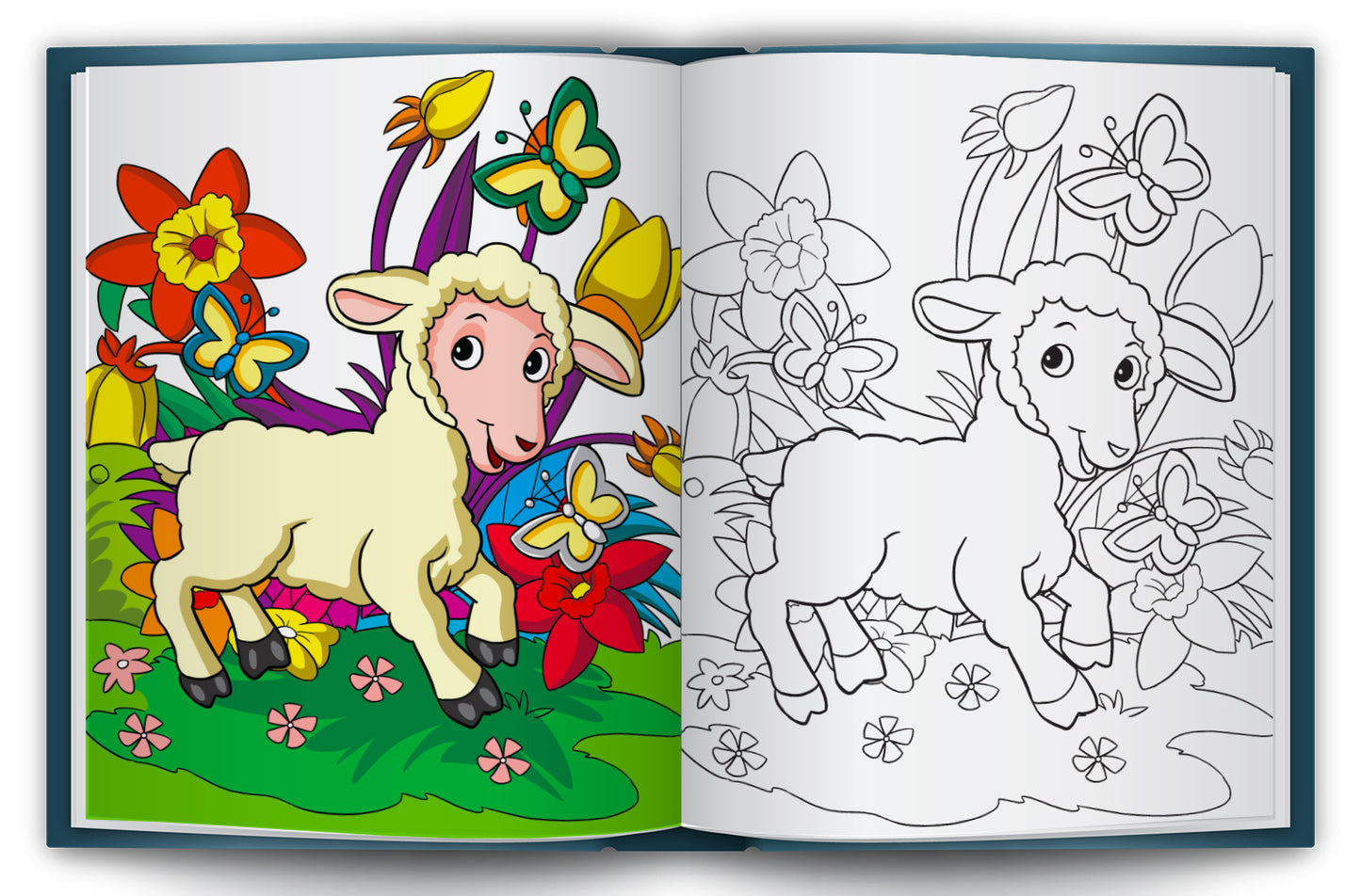 Let's Colour the Farm Animals | Farm Animal Coloring Book for Kids | Fun Creative Activity Book