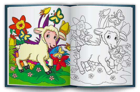 Let's Colour the Farm Animals | Farm Animal Coloring Book for Kids | Fun Creative Activity Book