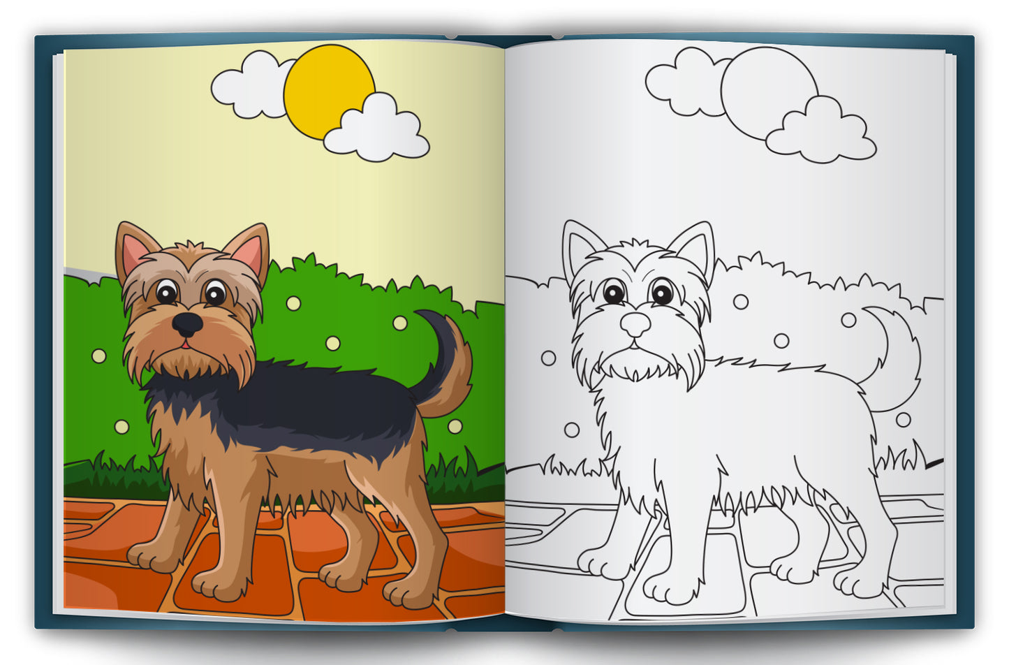 Let's Colour the Nice Puppies | Puppy Coloring Book for Kids | Cute Dog Creative Activity Book