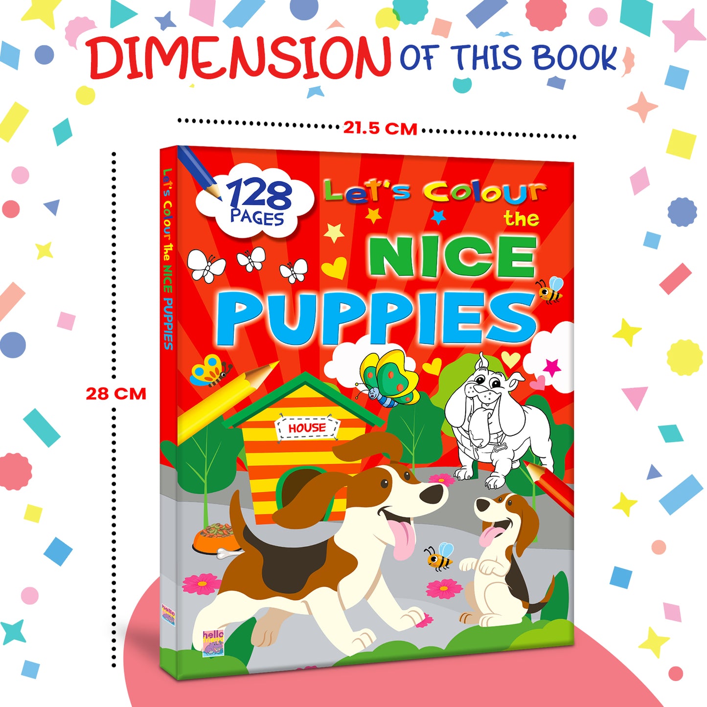 Let's Colour the Nice Puppies | Puppy Coloring Book for Kids | Cute Dog Creative Activity Book