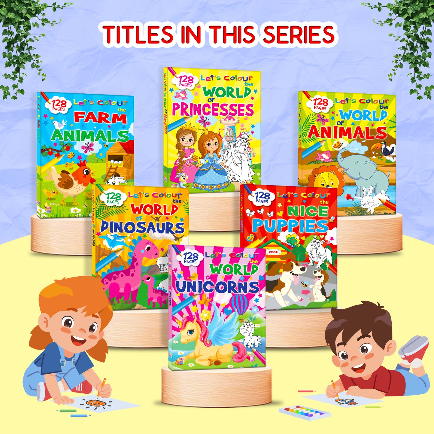 Let's Colour the Nice Puppies | Puppy Coloring Book for Kids | Cute Dog Creative Activity Book