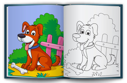 Let's Colour the Nice Puppies | Puppy Coloring Book for Kids | Cute Dog Creative Activity Book