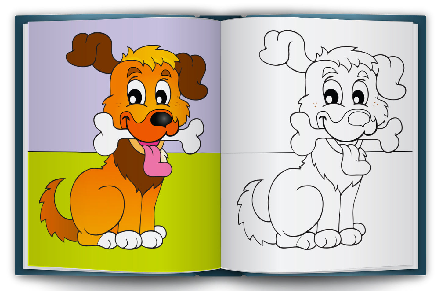 Let's Colour the Nice Puppies | Puppy Coloring Book for Kids | Cute Dog Creative Activity Book