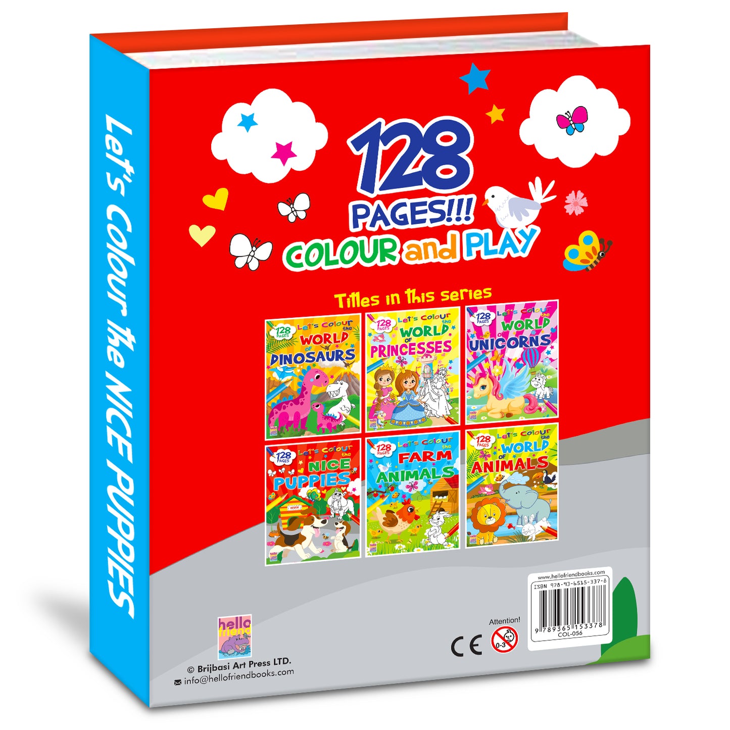 Let's Colour the Nice Puppies | Puppy Coloring Book for Kids | Cute Dog Creative Activity Book