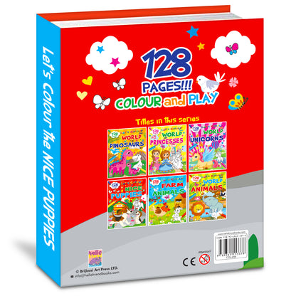Let's Colour the Nice Puppies | Puppy Coloring Book for Kids | Cute Dog Creative Activity Book