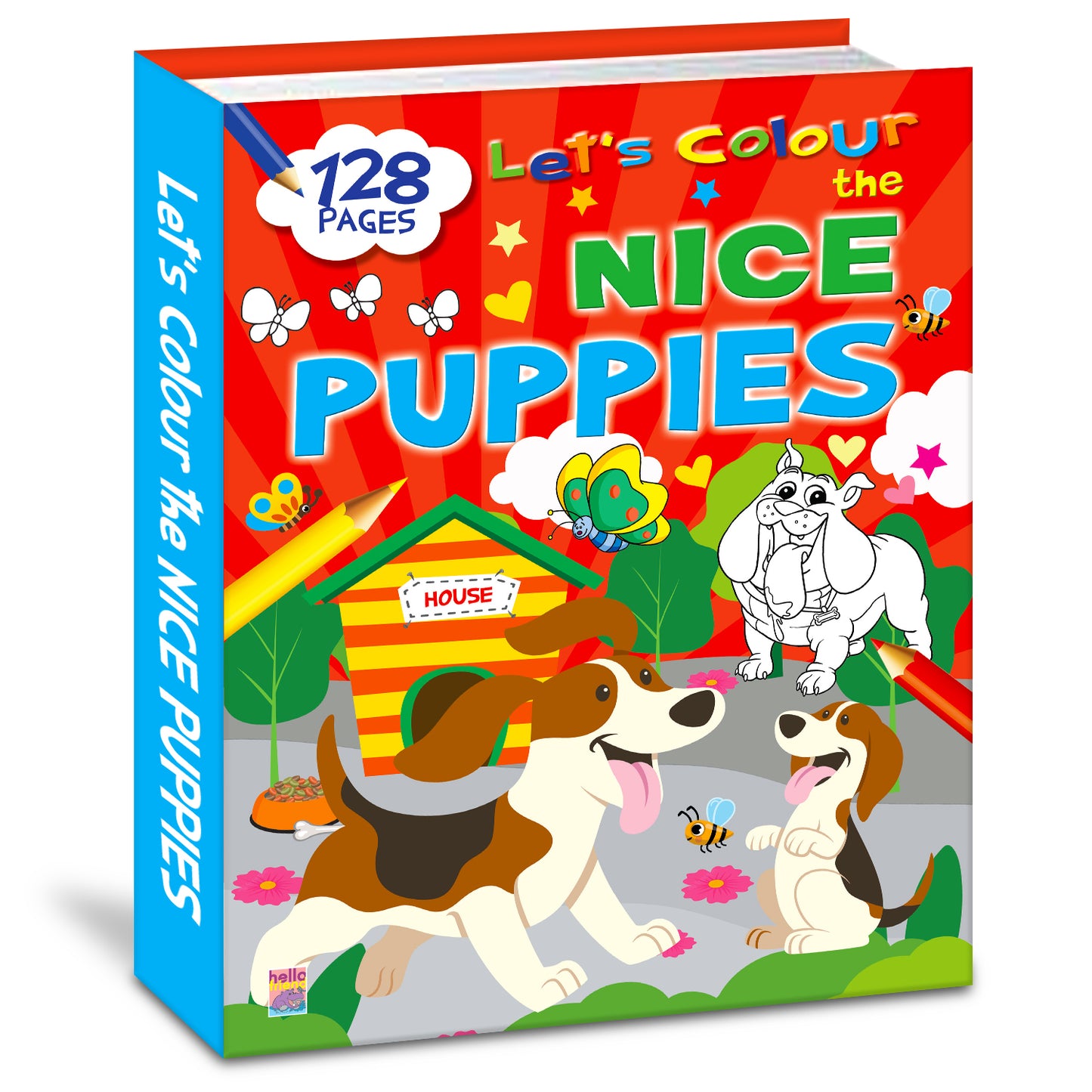 Let's Colour the Nice Puppies | Puppy Coloring Book for Kids | Cute Dog Creative Activity Book