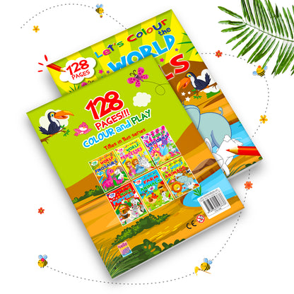 Let's Colour the World of Animals | Animal Coloring Book for Kids | Fun Wildlife Creative Activity Book