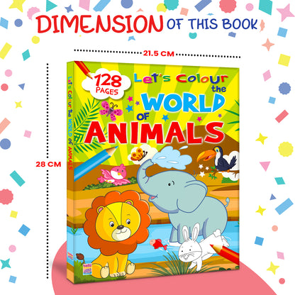 Let's Colour the World of Animals | Animal Coloring Book for Kids | Fun Wildlife Creative Activity Book