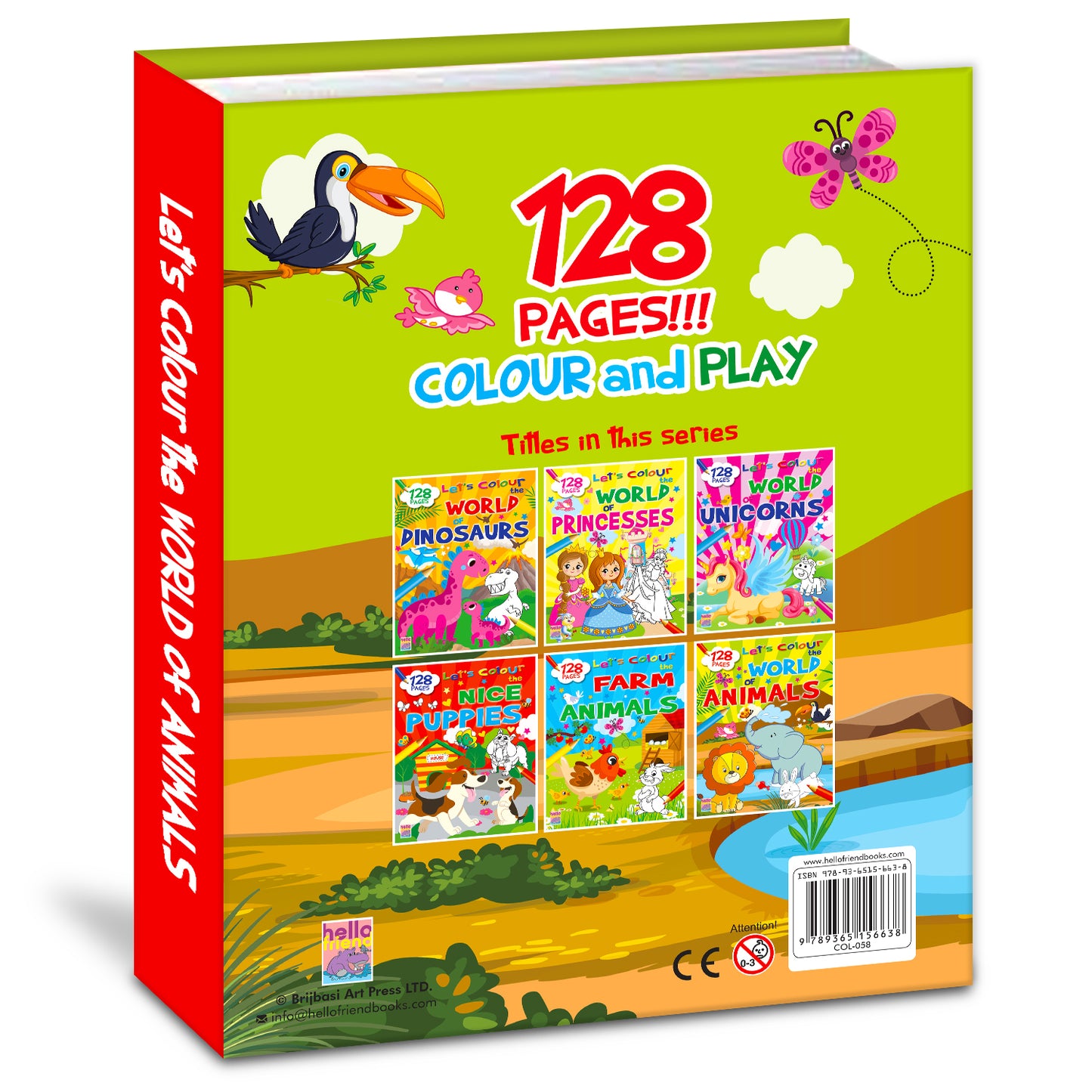 Let's Colour the World of Animals | Animal Coloring Book for Kids | Fun Wildlife Creative Activity Book