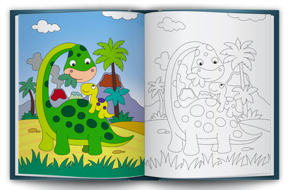Let's Colour the World of Dinosaurs | Dinosaur Coloring Book for Kids | Fun Prehistoric Creative Activity Book