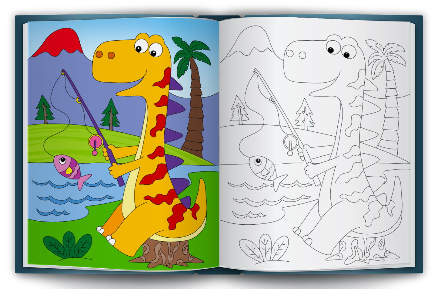 Let's Colour the World of Dinosaurs | Dinosaur Coloring Book for Kids | Fun Prehistoric Creative Activity Book