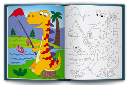 Let's Colour the World of Dinosaurs | Dinosaur Coloring Book for Kids | Fun Prehistoric Creative Activity Book