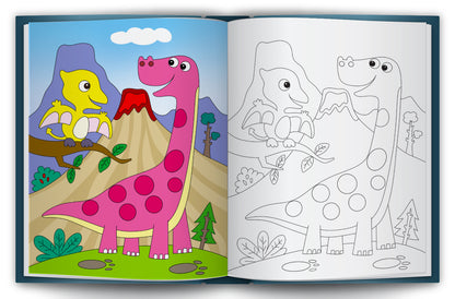 Let's Colour the World of Dinosaurs | Dinosaur Coloring Book for Kids | Fun Prehistoric Creative Activity Book