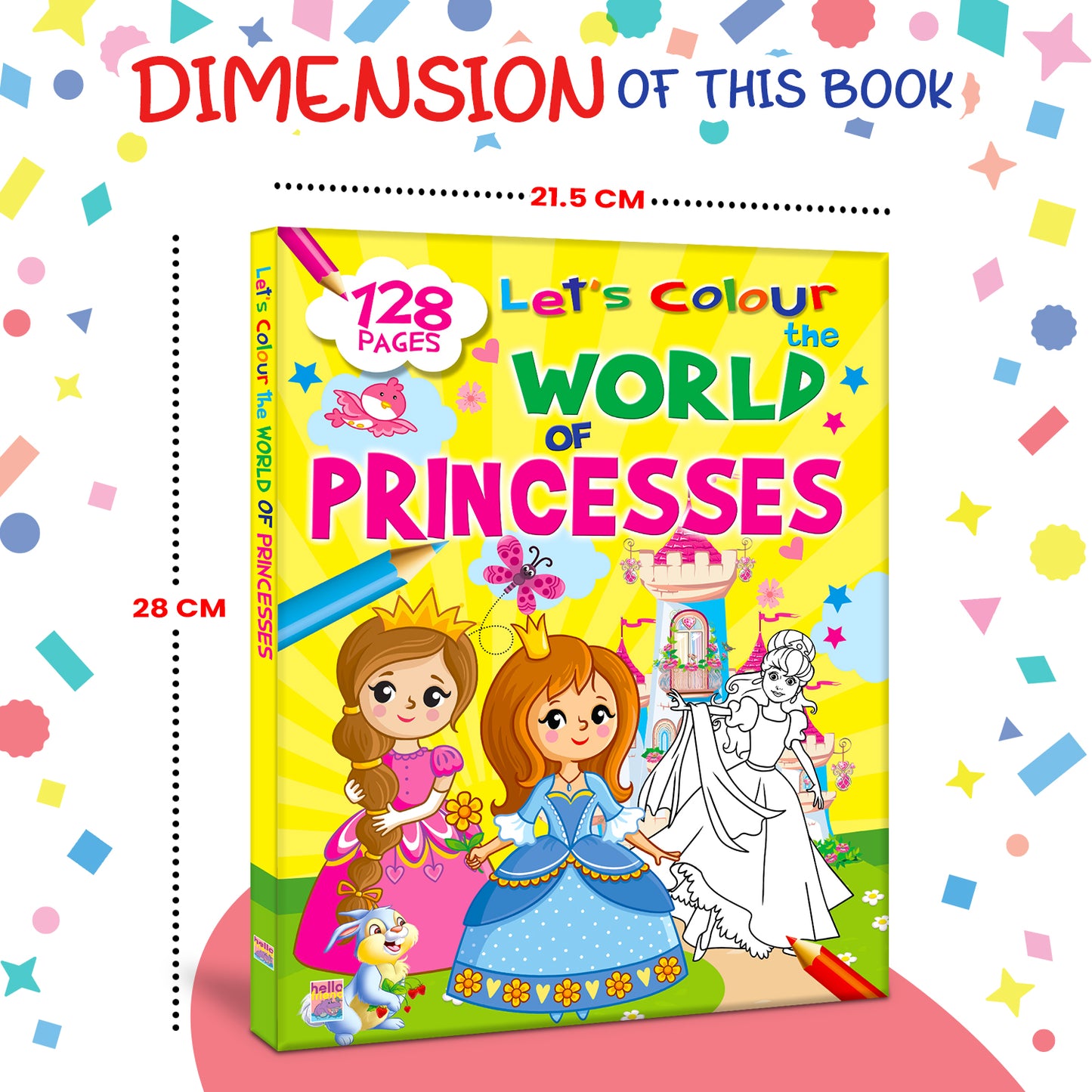 Let's Colour the World of Princesses | Princess Coloring Book for Kids | Magical Creative Activity Book