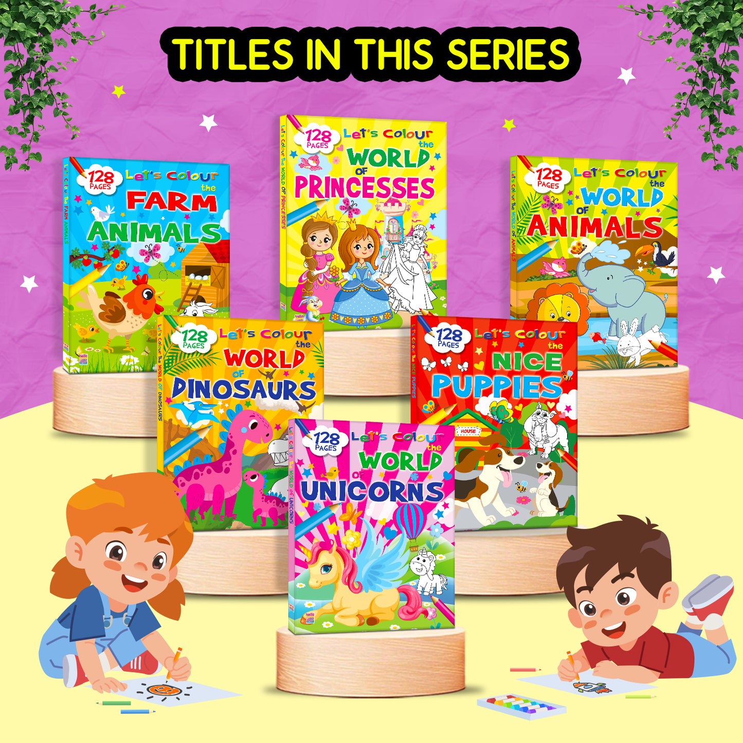Let's Colour the World of Princesses | Princess Coloring Book for Kids | Magical Creative Activity Book