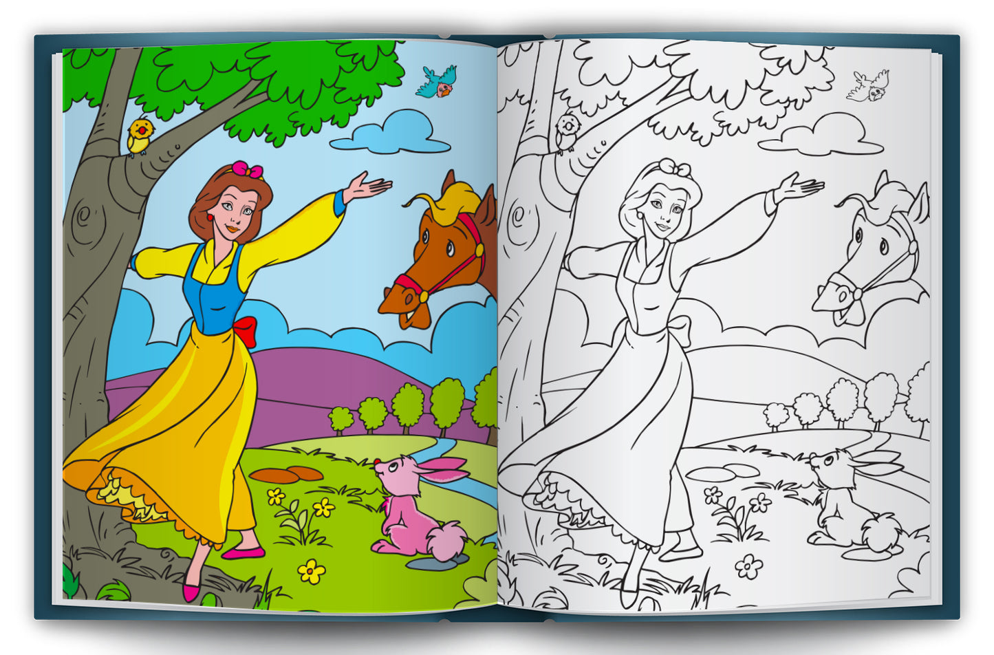 Let's Colour the World of Princesses | Princess Coloring Book for Kids | Magical Creative Activity Book
