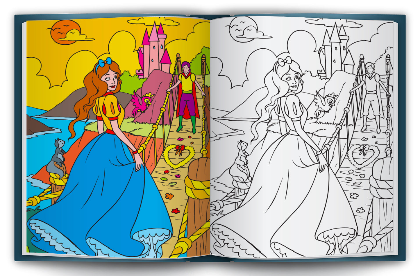 Let's Colour the World of Princesses | Princess Coloring Book for Kids | Magical Creative Activity Book