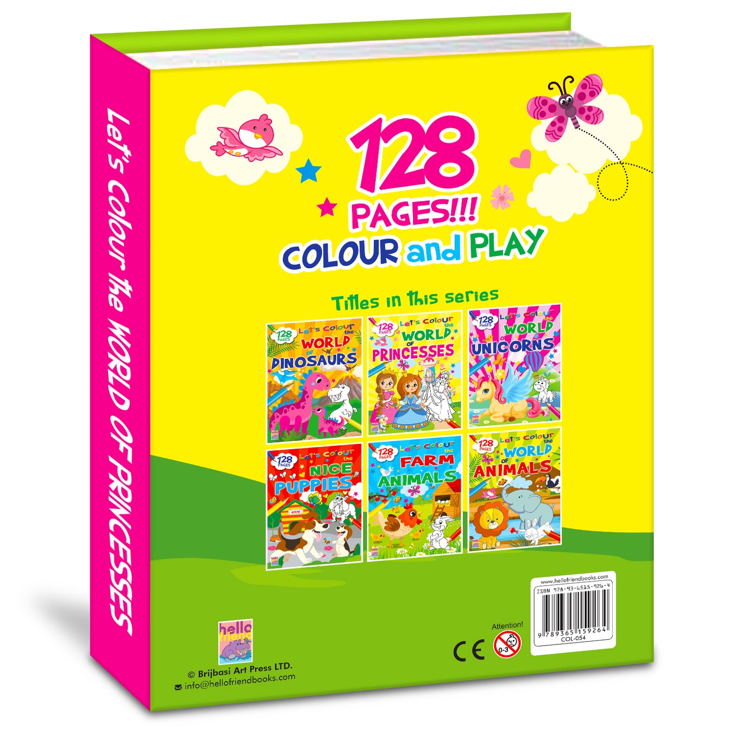Let's Colour the World of Princesses | Princess Coloring Book for Kids | Magical Creative Activity Book
