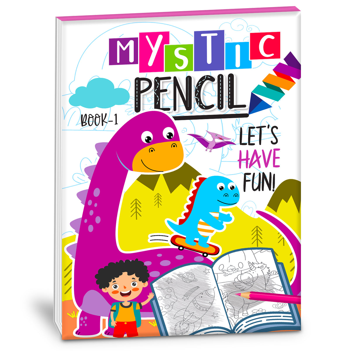 Let's Have Fun Mystic Pencil Book – 1 | Reusable Magic Water Coloring Activity Book for Kids
