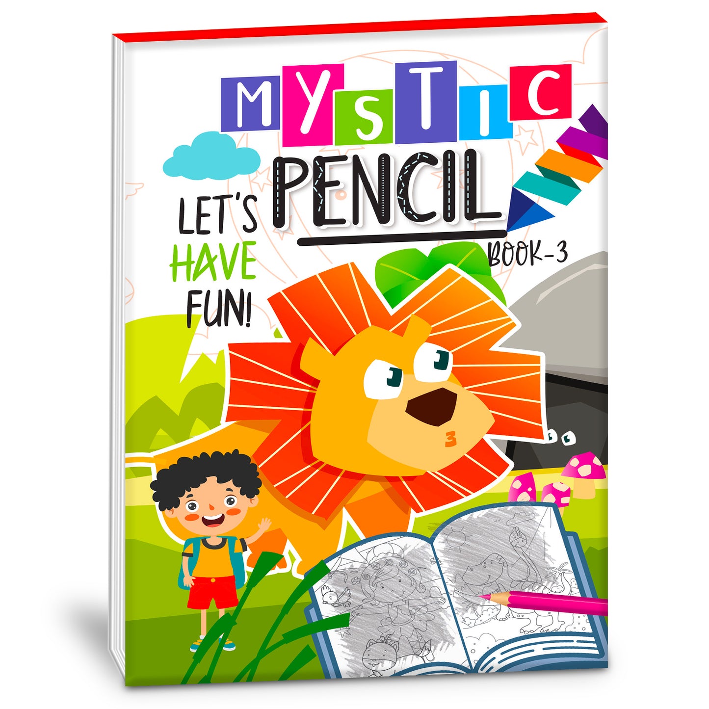 Let's Have Fun Mystic Pencil Book – 3 | Reusable Magic Water Coloring Activity Book for Kids