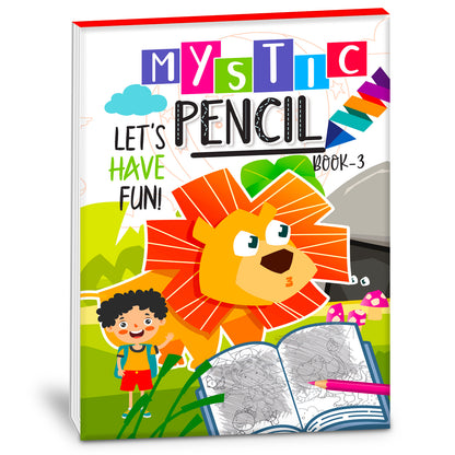 Let's Have Fun Mystic Pencil Book – 3 | Reusable Magic Water Coloring Activity Book for Kids
