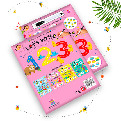 Learn to Write 123 | Wipe & Clean Number Writing Book for Kids | Reusable Early Learning Activity Book