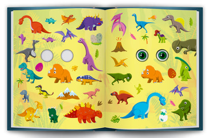Let's Explore Dinos Land! | 3D Moving Eyes Board Book for Kids | Interactive Dinosaur Story Book with Moving Eyeballs