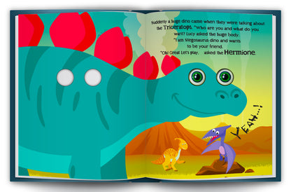 Let's Explore Dinos Land! | 3D Moving Eyes Board Book for Kids | Interactive Dinosaur Story Book with Moving Eyeballs