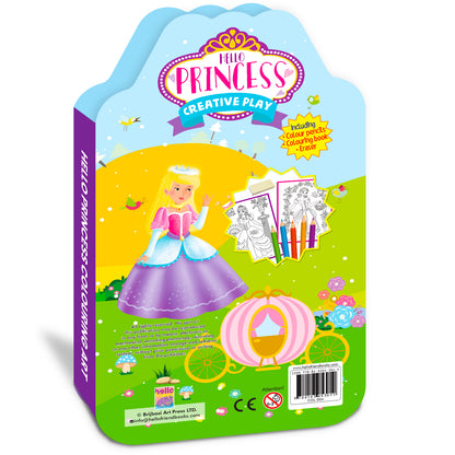 Hello Princess Colouring Kit | Princess Coloring & Creative Activity Kit for Kids | Magical Art & Learning Kit