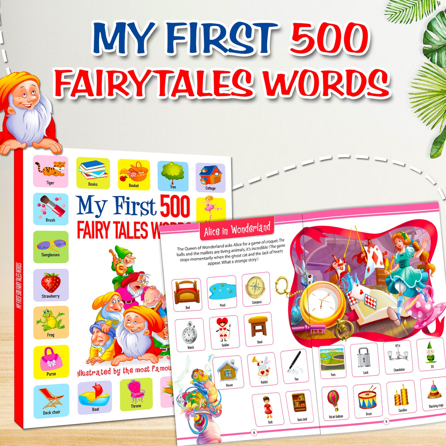 My First 500 Fairy Tales Words | Picture Knowledge Book for Kids | Early Learning Vocabulary Book