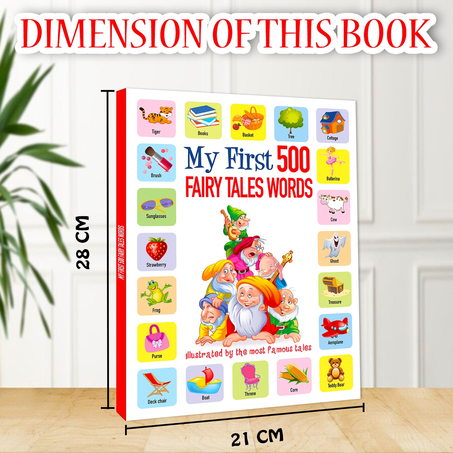 My First 500 Fairy Tales Words | Picture Knowledge Book for Kids | Early Learning Vocabulary Book