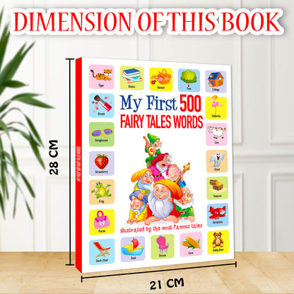 My First 500 Fairy Tales Words | Picture Knowledge Book for Kids | Early Learning Vocabulary Book