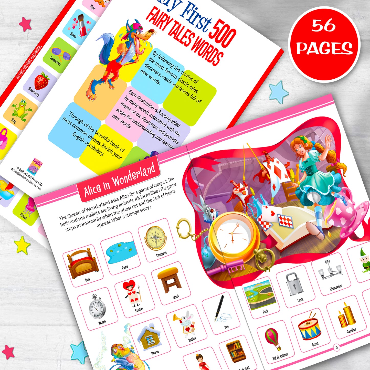 My First 500 Fairy Tales Words | Picture Knowledge Book for Kids | Early Learning Vocabulary Book
