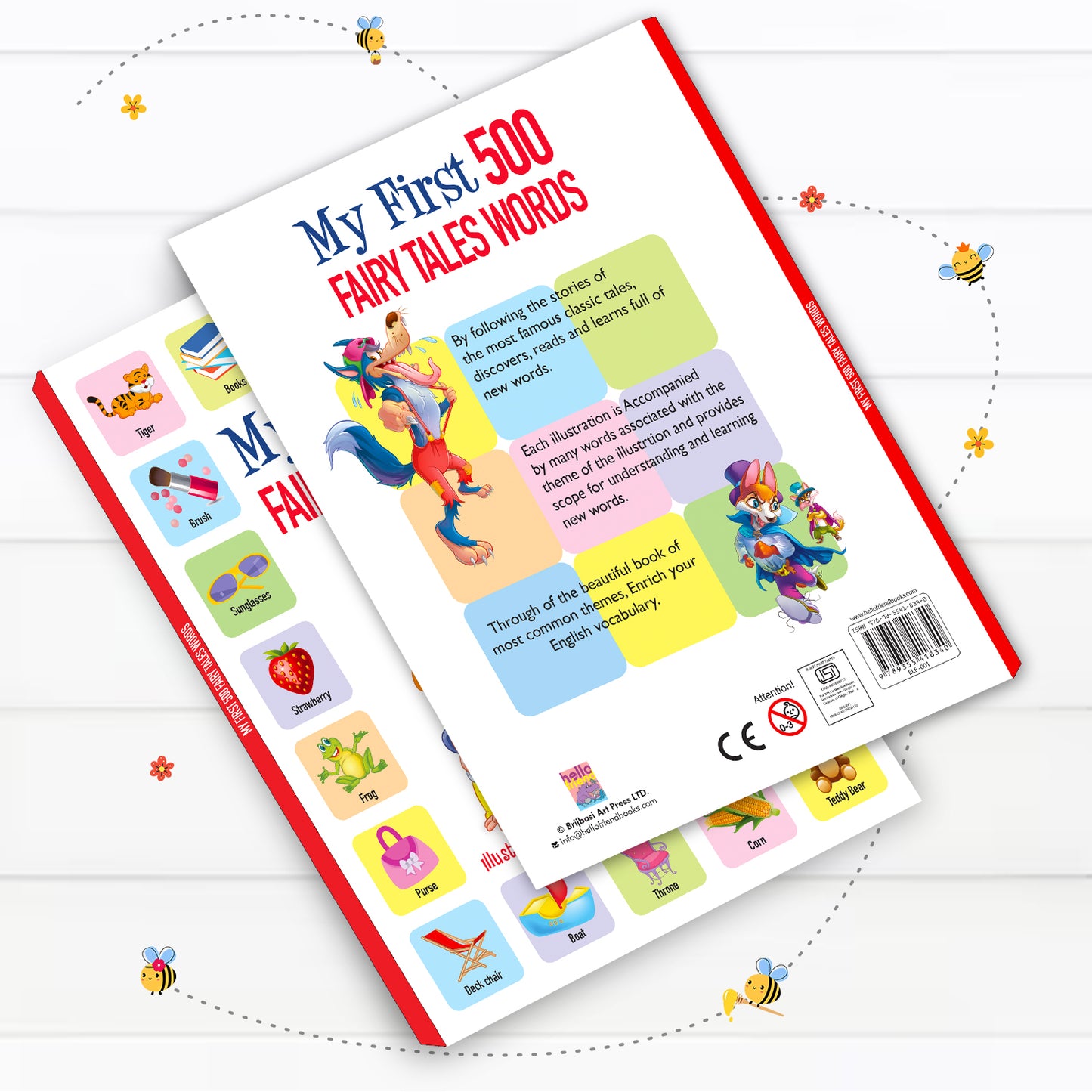 My First 500 Fairy Tales Words | Picture Knowledge Book for Kids | Early Learning Vocabulary Book