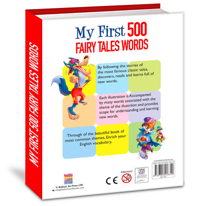 My First 500 Fairy Tales Words | Picture Knowledge Book for Kids | Early Learning Vocabulary Book