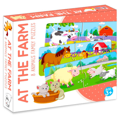 At The Farm & Animal Jigsaw Puzzle Box | Beginner Puzzle for Kids 3+