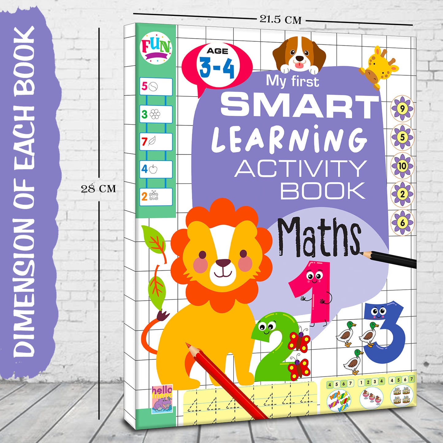 My First Smart Learning Activity Book – Maths 1 | Early Math Activity Workbook for Kids