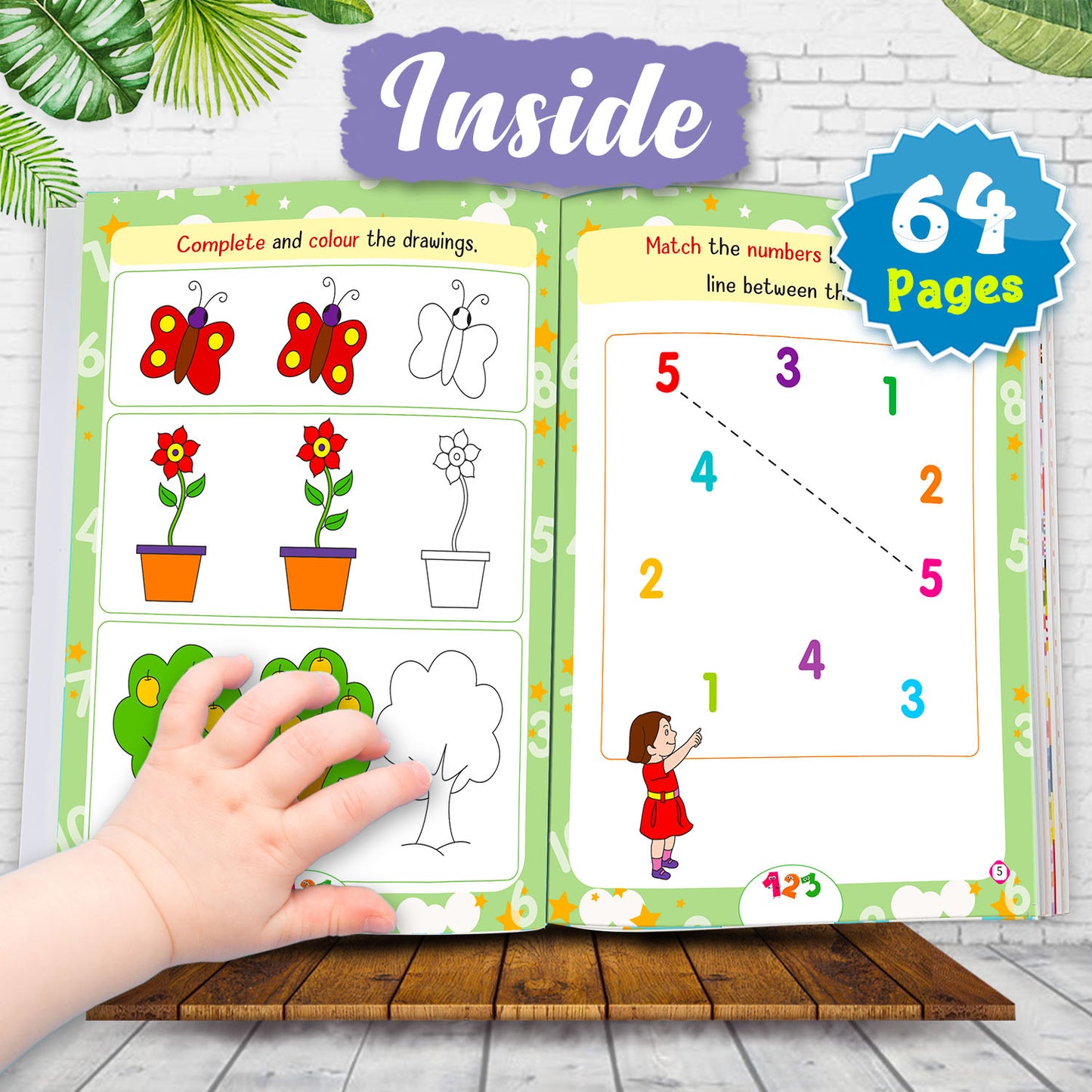 My First Smart Learning Activity Book – Maths 1 | Early Math Activity Workbook for Kids