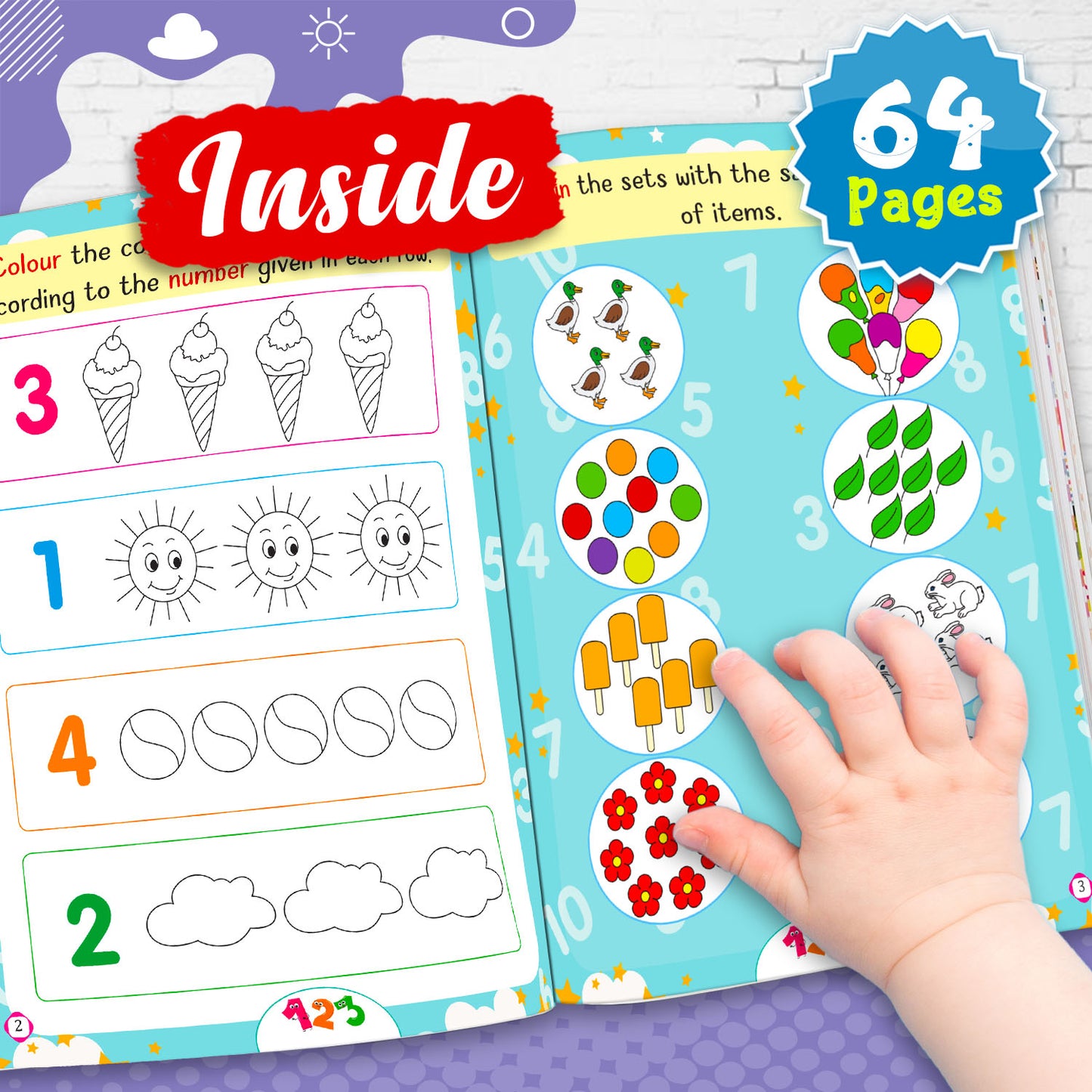 My First Smart Learning Activity Book – Maths 1 | Early Math Activity Workbook for Kids