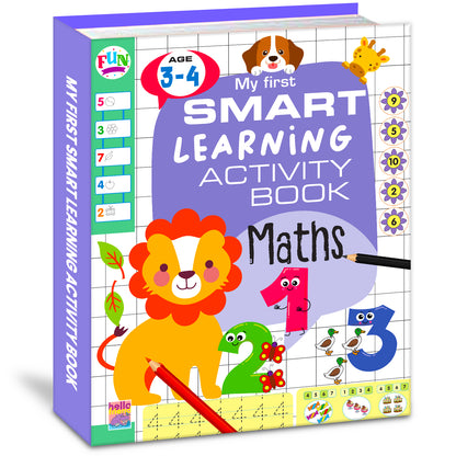 My First Smart Learning Activity Book – Maths 1 | Early Math Activity Workbook for Kids