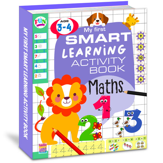My First Smart Learning Activity Book – Maths 1 | Early Math Activity Workbook for Kids