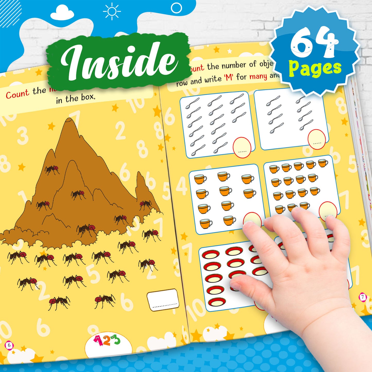 My First Smart Learning Activity Book – Maths 3 | Advanced Early Math Activity Workbook for Kids